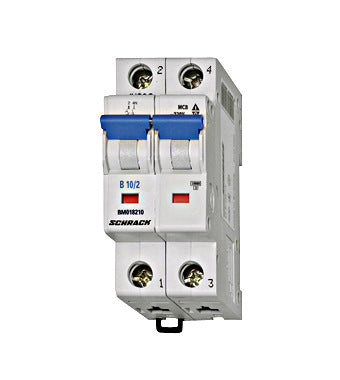Beveiligingsautomaat BMS4 kar. C 10A 2P 4,5kA