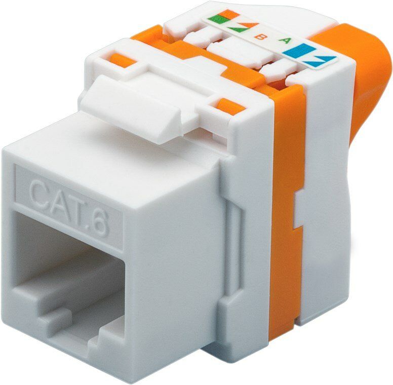 KEYSTONE JACK CAT6 UTP TOOLLESS WITH ROTATING BUTTON