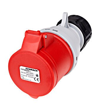 CEE-Koppeling 5P 32A 400V 6h IP44 rood/ grijs