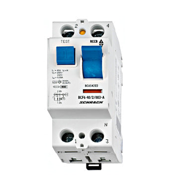 Differentieelschakelaar BCF6 40A 2P 300mA type A 6kA
