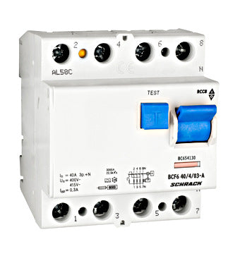 Differentieelschakelaar BCF6 40A 4P 300mA type A 6kA