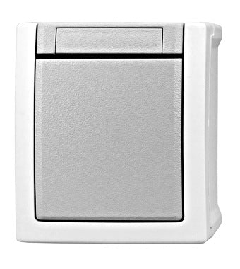 Kruisschakelaar veerklemmen IP54 grijs