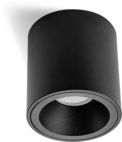 Opbouwspot Cinto Rond Zwart - Incl. GU10 Fitting